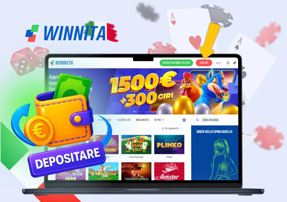 Procedura di registrazione su Winnita Casino passo dopo passo