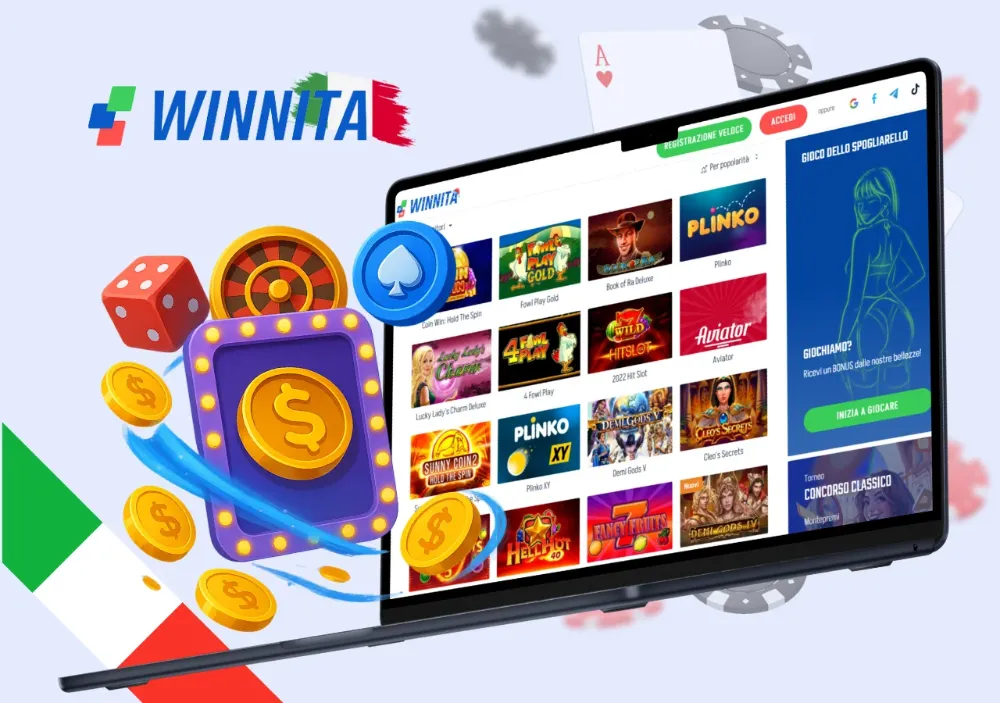 Pagina di login Winnita con autenticazione sicura